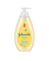 J&J 500ml Baby Top To Toe Wash Pump (Pack of 6)