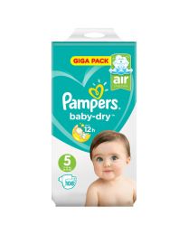 Pampers Baby Dry Nappies Size 5