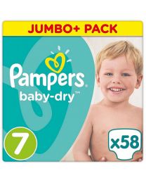 Pampers Baby Dry Size 7 Nappies -- 15kg+