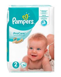 Pro-Care Essential Nappies - Size 2.  3kg- 6kg. 36 Nappies.
