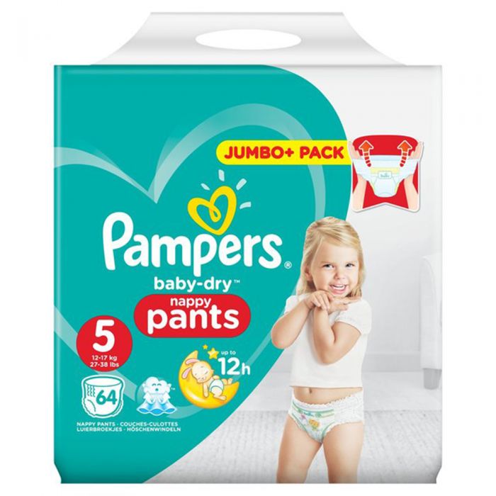 pampers baby dry nappy pants size 5