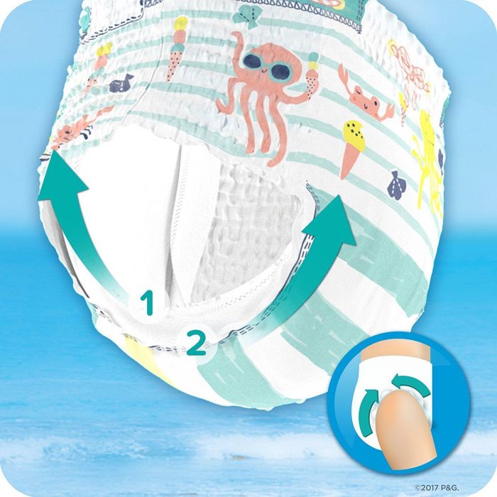 Medium Size 4 20-33 lb 18 Count Pampers Splashers Swim Diapers Disposable Swim Pants Pack of 2 