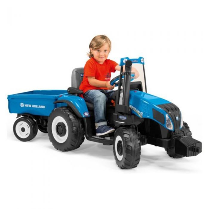 blue toy tractor